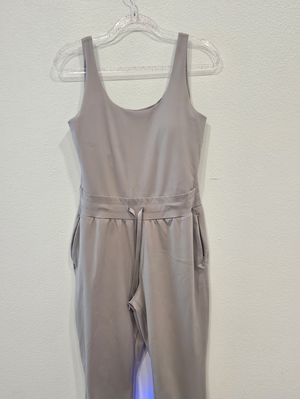 Source Unknown Sleeveless Jumpsuit in Light Taupe